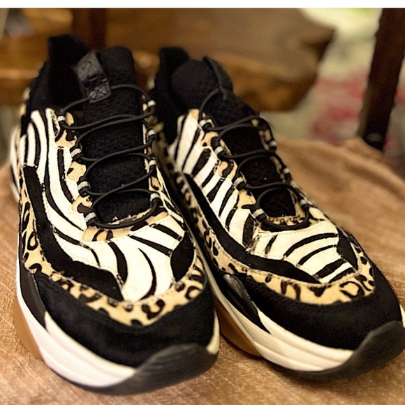 Mark Nason Mixed Fur Print Griller Sneaker - Picture 2 of 11